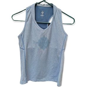 Prana Blue Mandala Racerback Tank Top Sz S